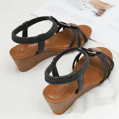 Roman Wedge Open Toe  Soft-Soled  Casual Sandals
