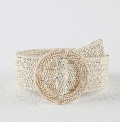Ladies Straw Boho Belt 90cm