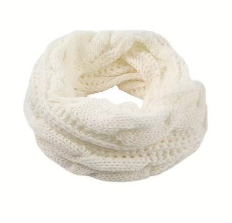 Winter Thick Knitted Snood Twist Ring Plush Scarf - The Boho Body