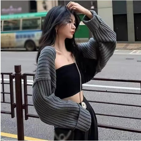 Open Front Cropped Casual Bolero Cardigan - The Boho Body