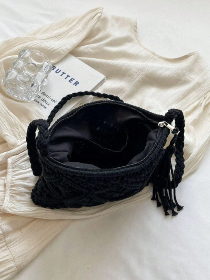 Boho Handwoven Beach Style Crossbody Bag
