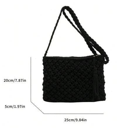 Boho Handwoven Beach Style Crossbody Bag