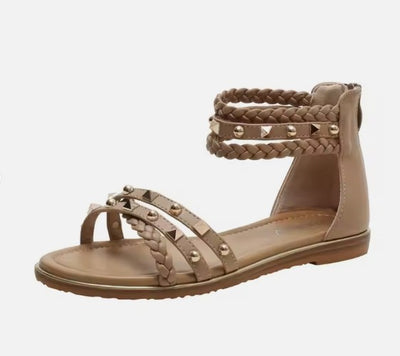 Ladies Roman Bohemian Summer Flat Detailed Sandals