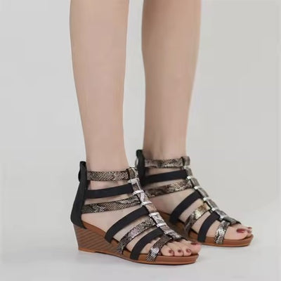 Ladies Summer Wedge Heel Roman Platform Sandals