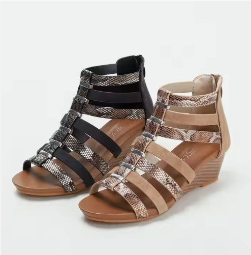 Ladies Summer Wedge Heel Roman Platform Sandals