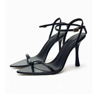 Pointed Toe Fashion Buckle Strap High Heel Sandals