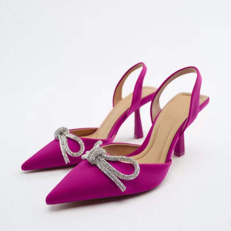 Rhinestone Bow Knot Luxury Designer Pumps