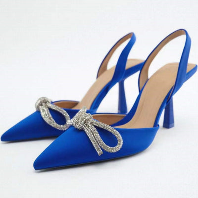 Rhinestone Bow Knot Luxury Designer Pumps