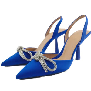 Rhinestone Bow Knot Luxury Designer Pumps